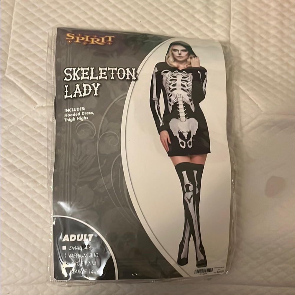 Skeleton Lady Costume Dress